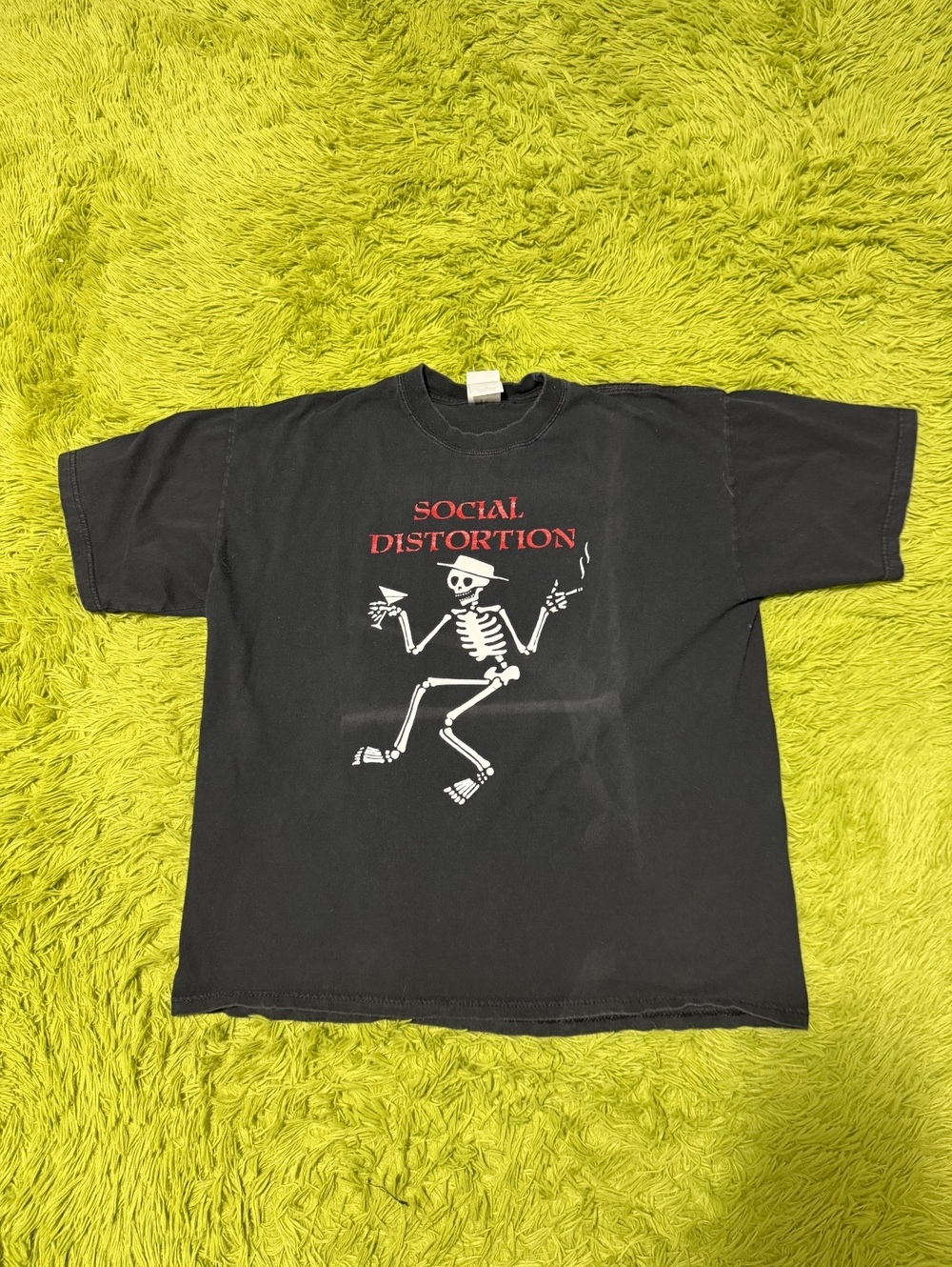 Vintage Y2K Social Distortion Graphic T-shirt Size XL Black